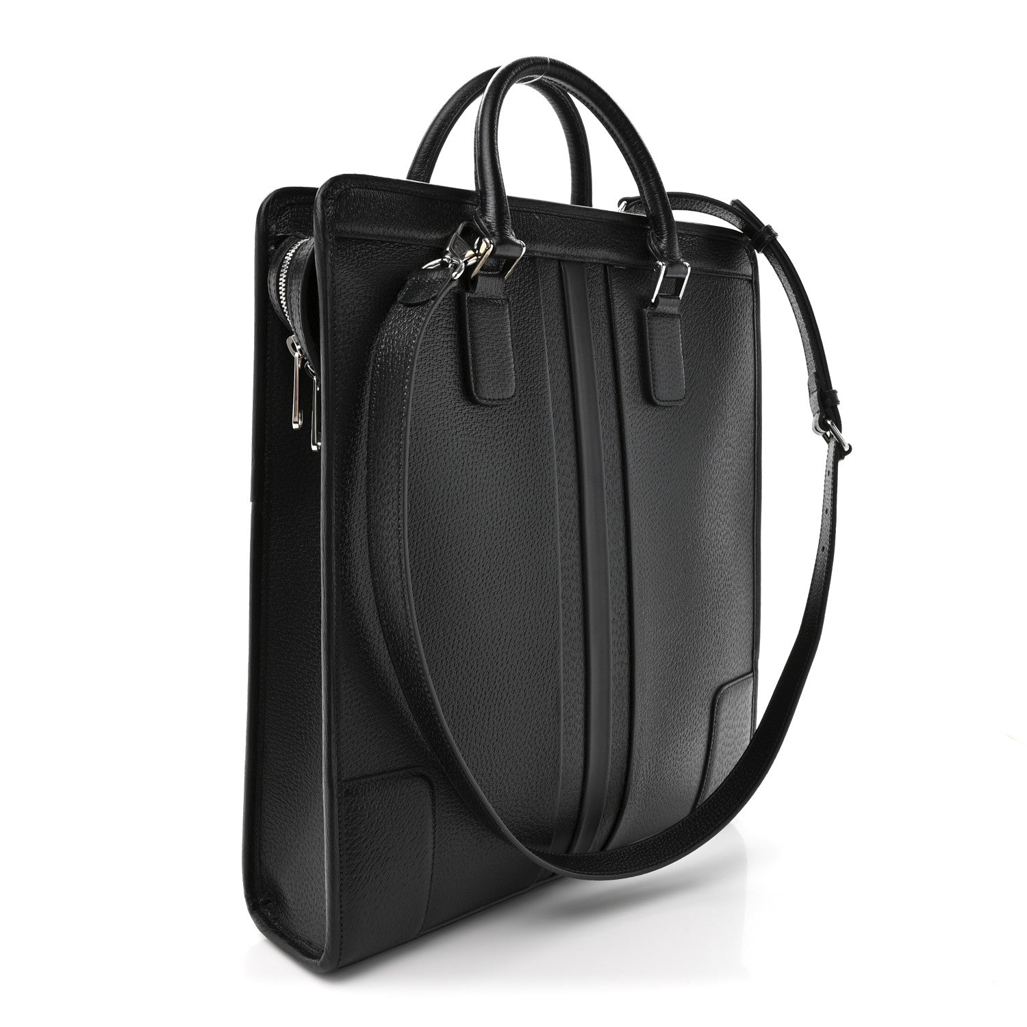 Gucci Dollar Pigprint Koi Calfskin Interlocking G Tote Bag Black