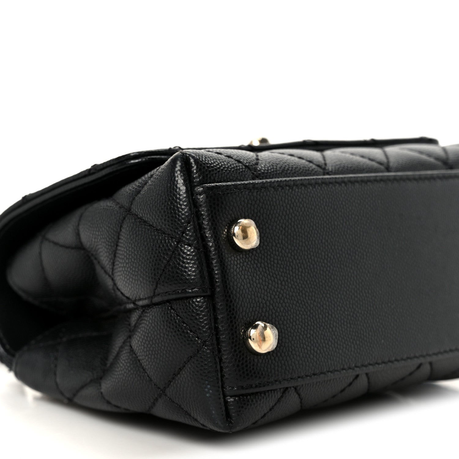 Chanel Caviar Quilted Extra Mini Coco Handle Flap Black