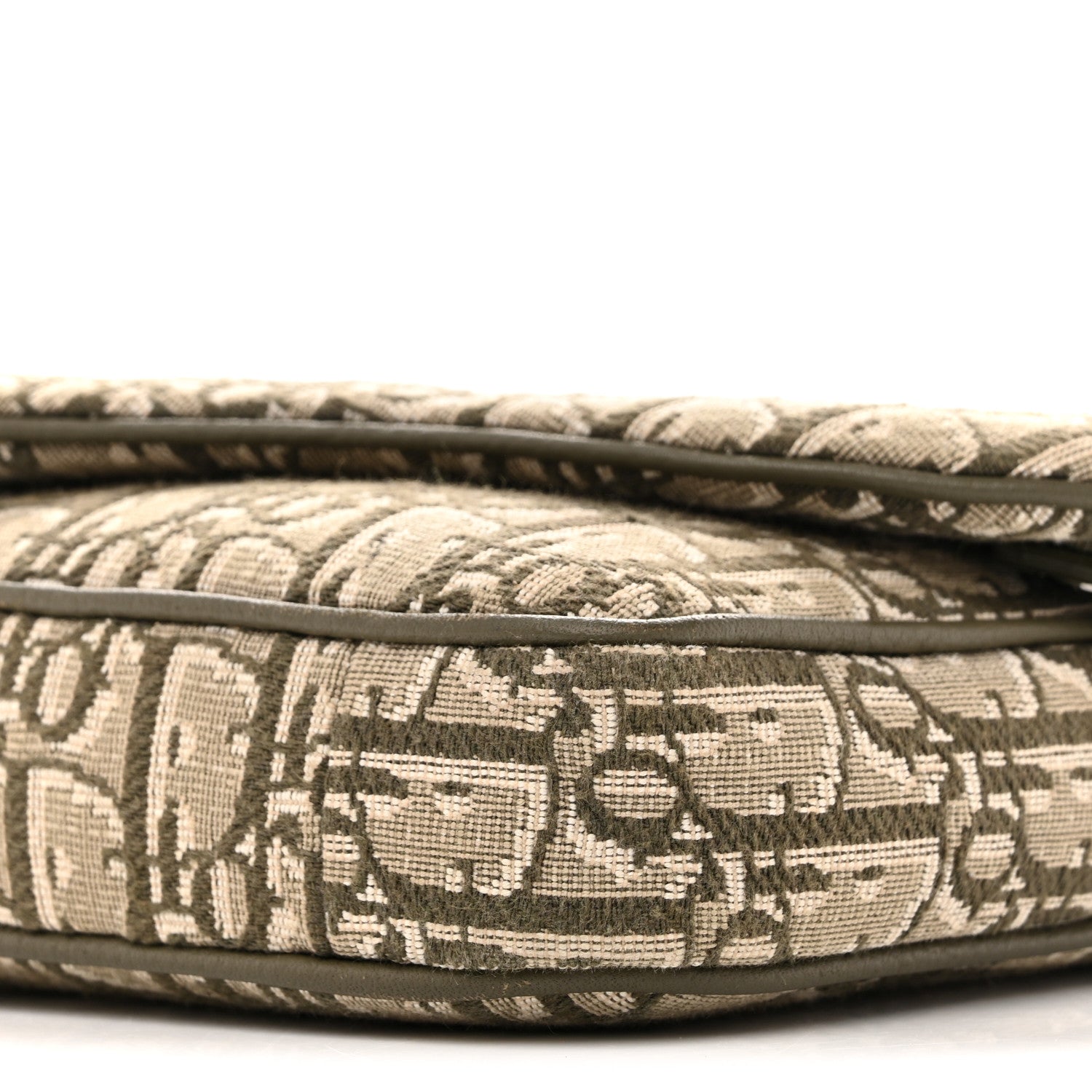 Christian Dior Oblique Saddle Triple Pouch Green