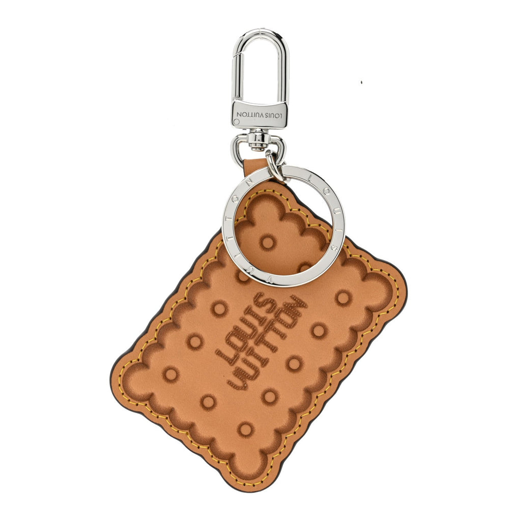 Louis Vuitton Monogram Biscuit Key Holder Bag Charm