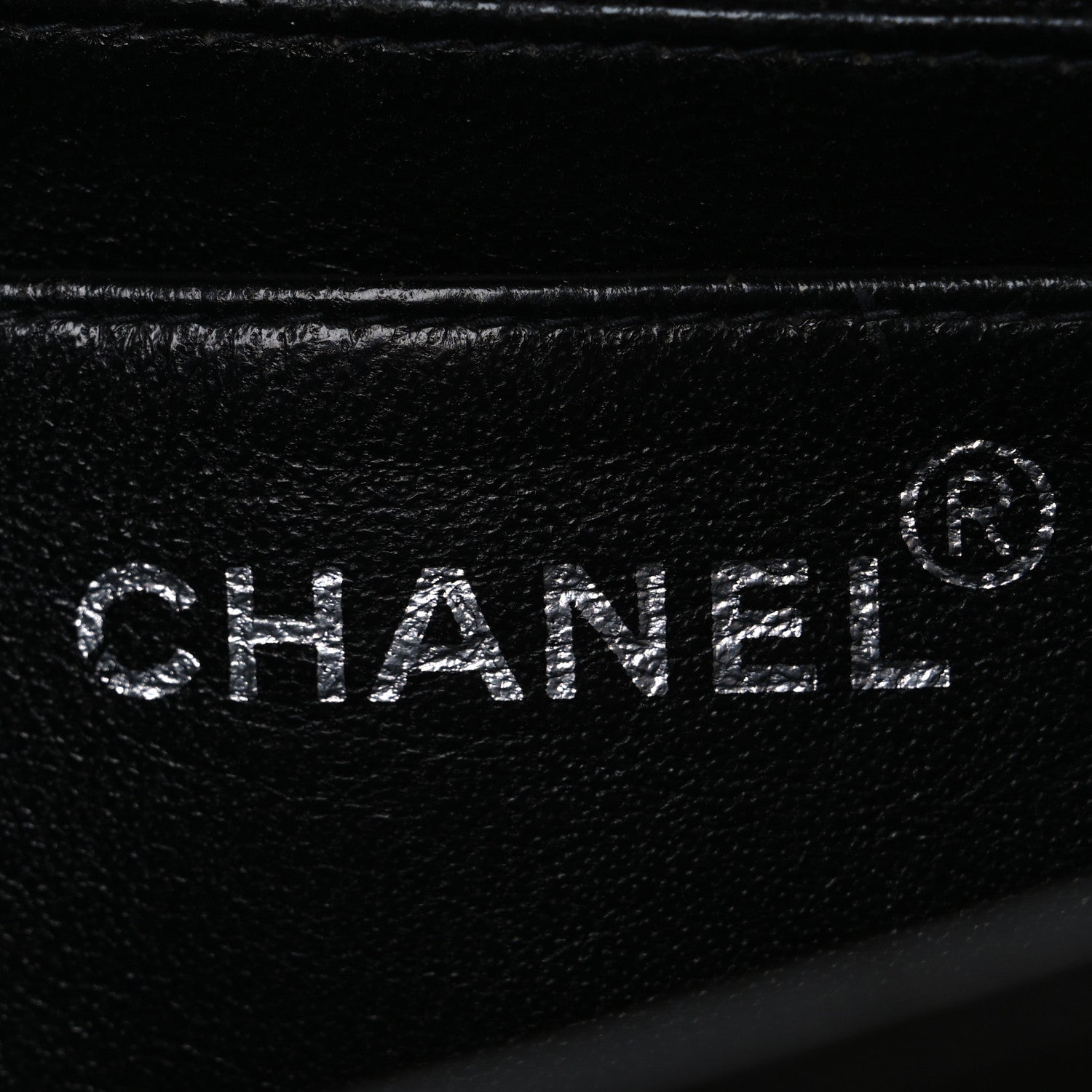 Chanel Canvas Quilted Letter Printed Flap Black