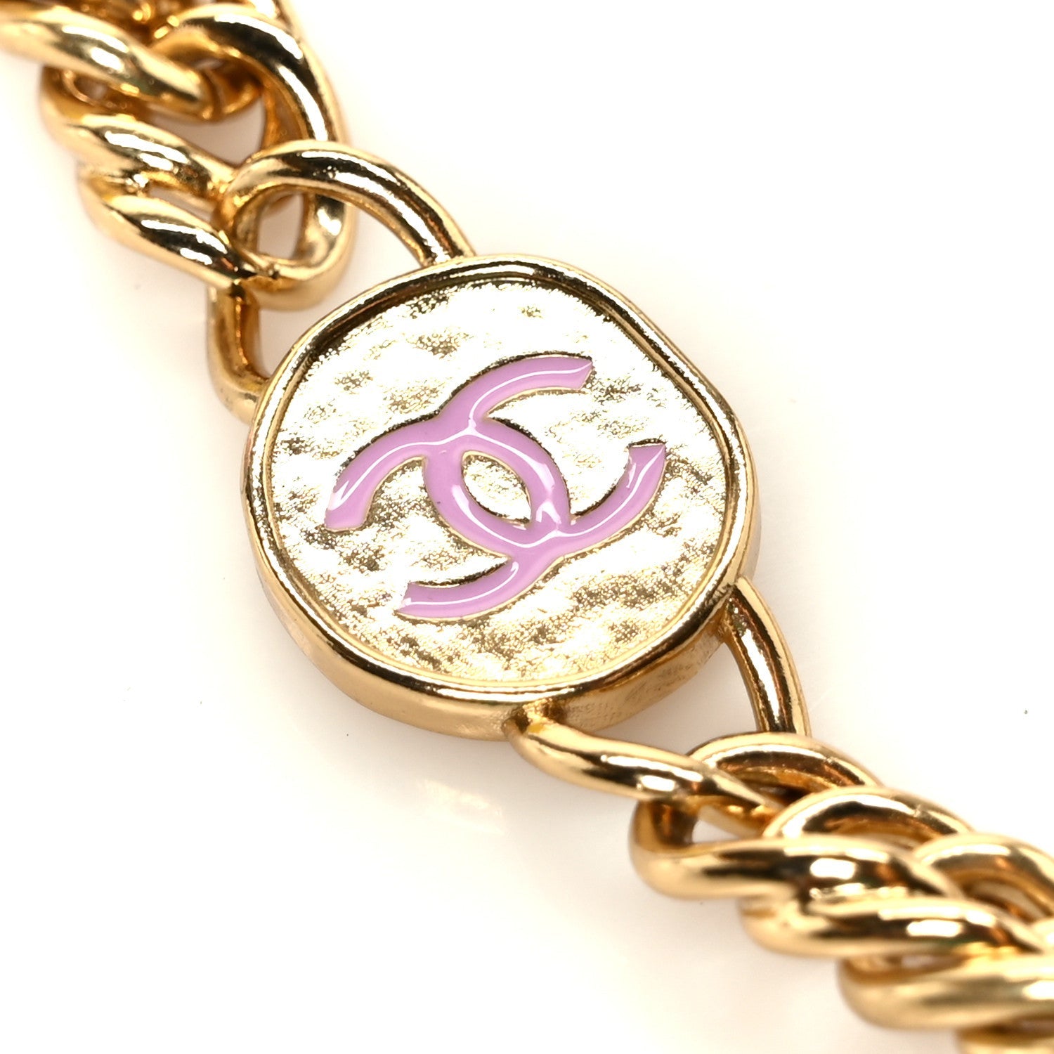 Chanel Lambskin Quilted Enamel Logo Flap Card Holder On Chain Yellow