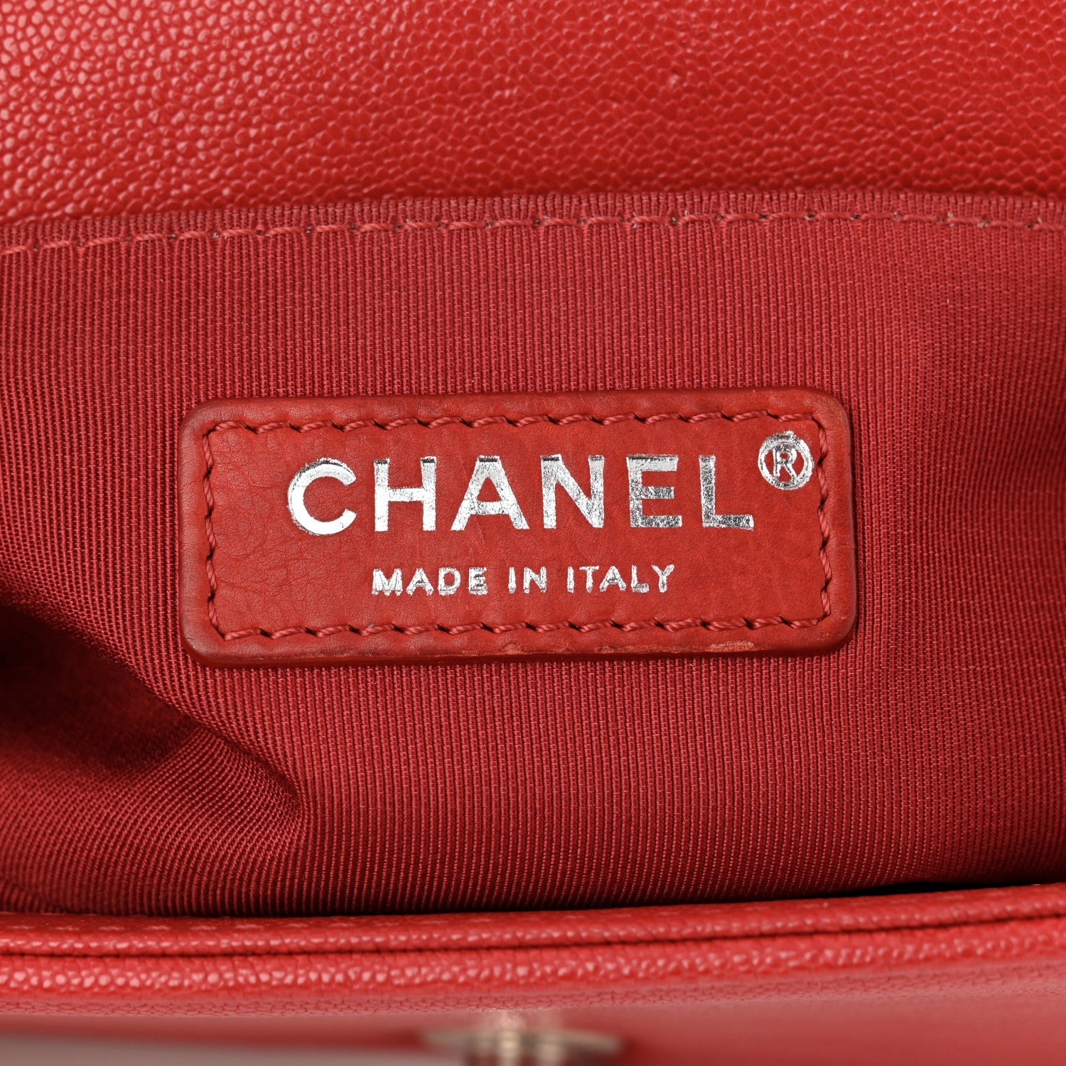 Chanel Caviar Quilted Small Boy Flap Red