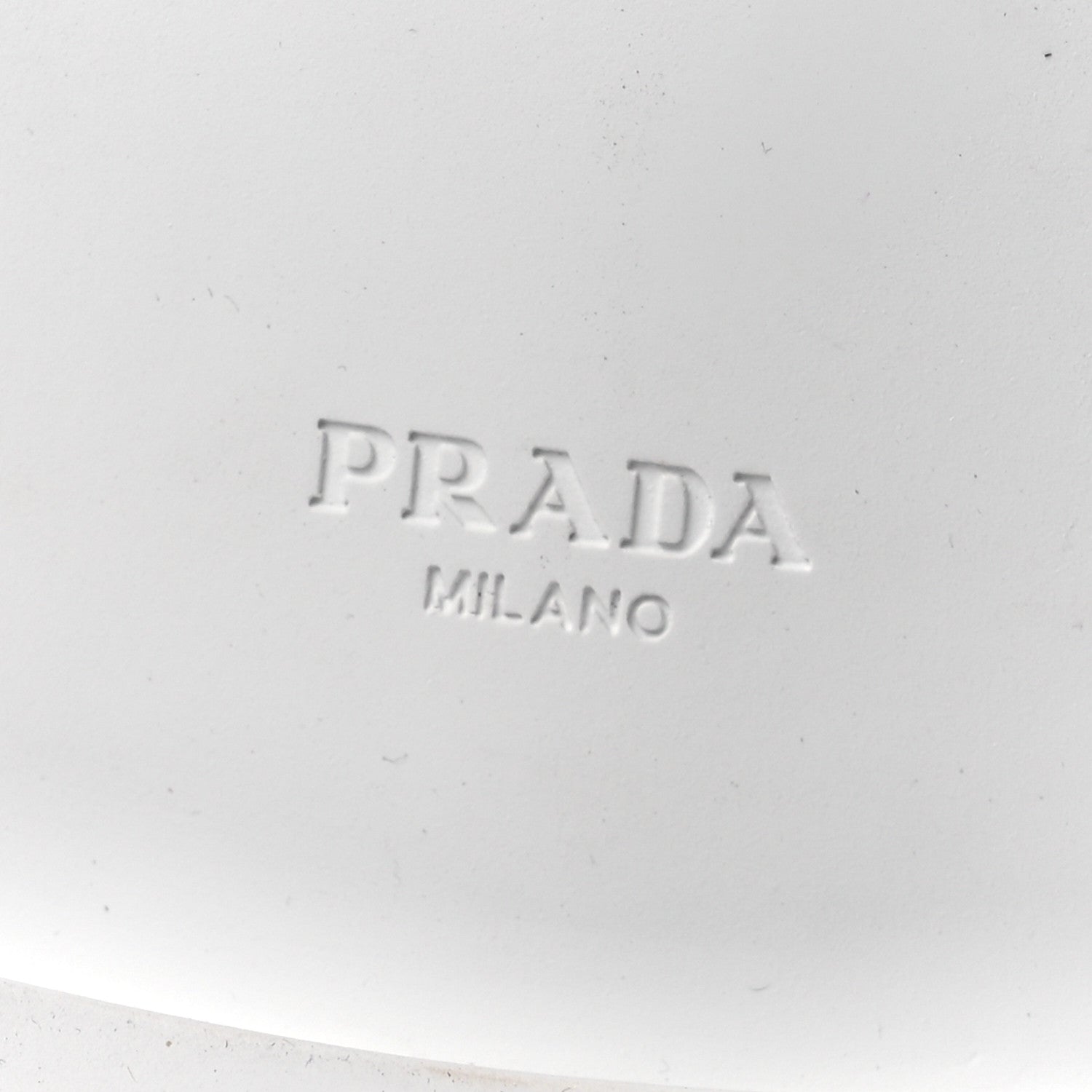 Prada Spazzolato Triangle 50mm Loafers 41 White