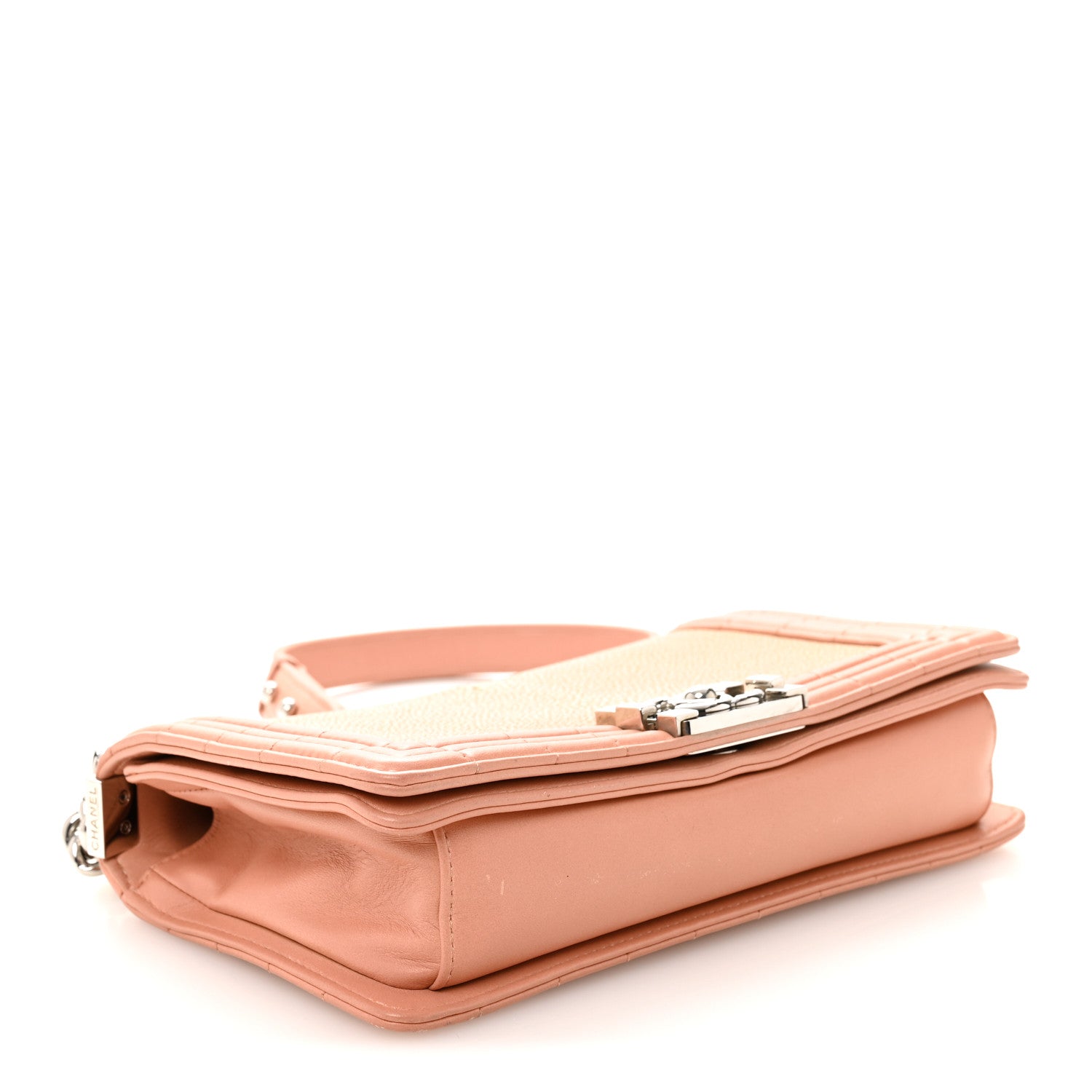 Chanel Galuchat Stingray Medium Boy Flap Pink