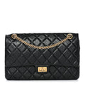 Chanel Aged Calfskin Quilted 2.55 Reissue 226 Flap Black