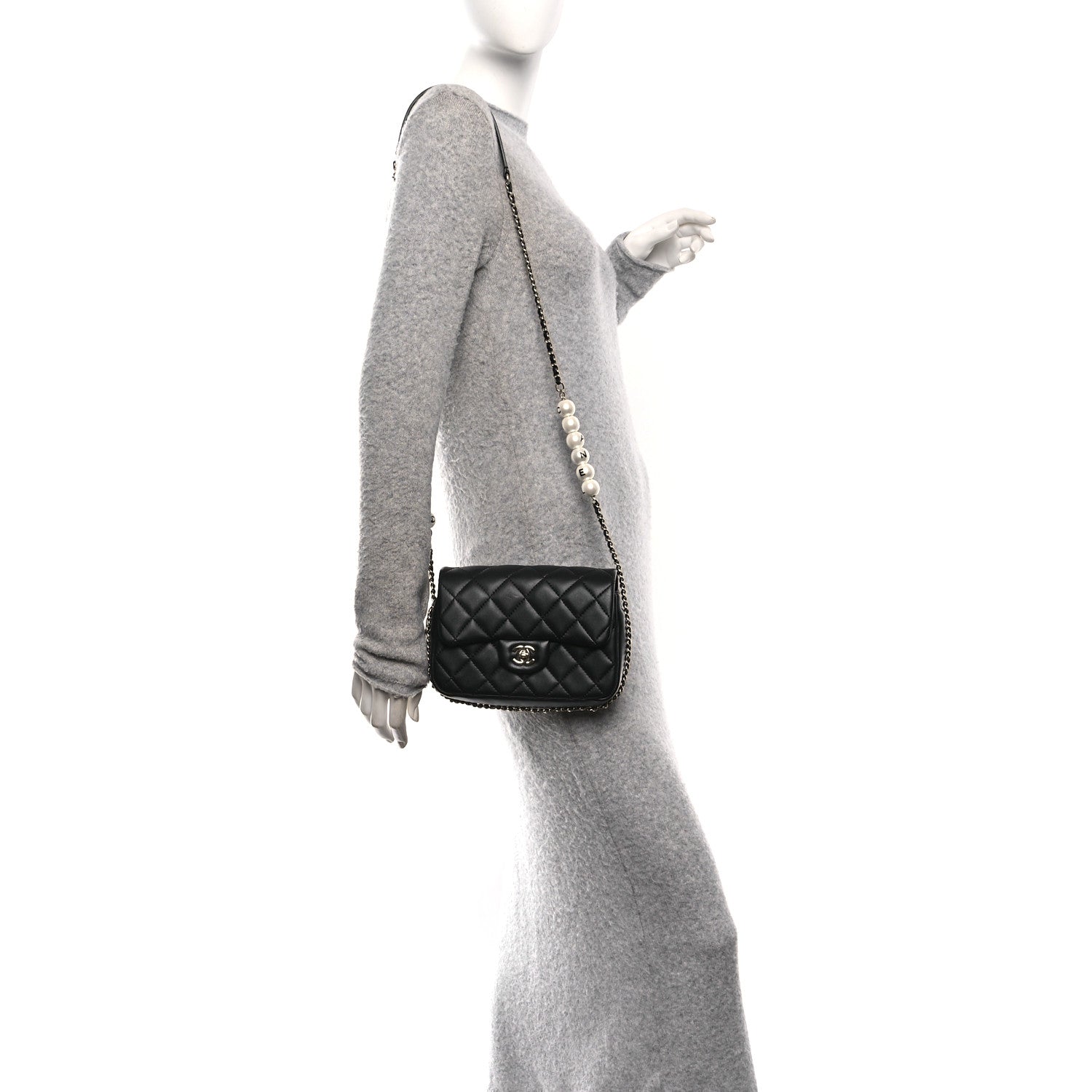 Chanel Lambskin Quilted Small My Precious Flap Black