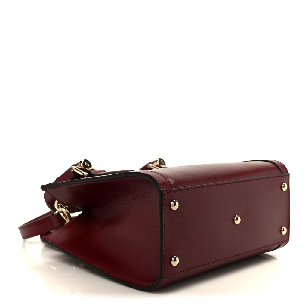 Gucci Sweetbread Calfskin Mini Diana Tote Bag Rosso Ancora