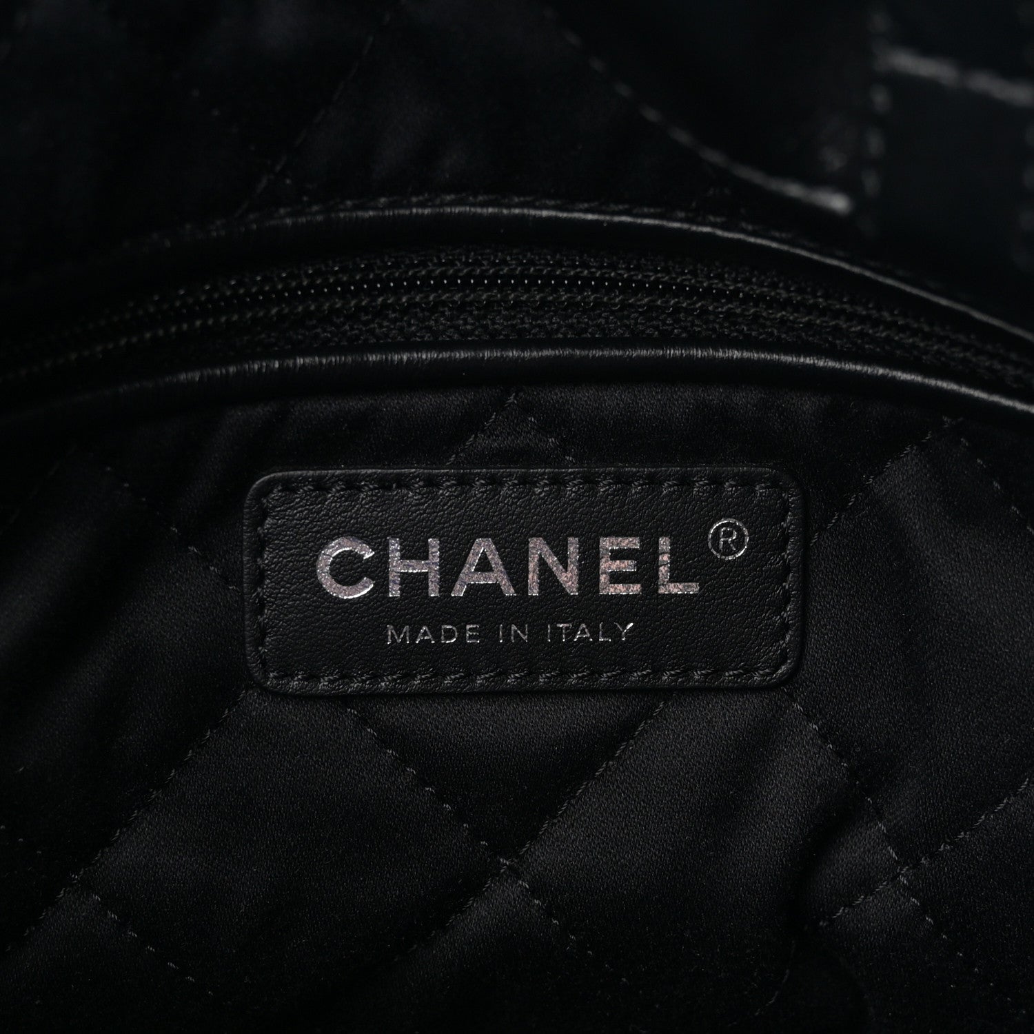 Chanel Shiny Calfskin Quilted Chanel 22 Backpack Black