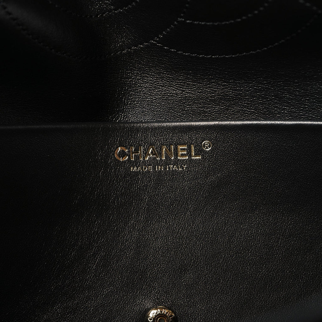 Chanel Suede Calfskin Small Souplissimo Maxi Flap Black