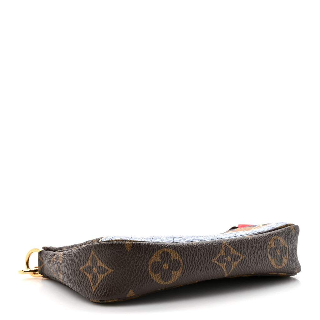 Louis Vuitton Monogram 2021 Christmas Animation London Mini Pochette Accessories Red