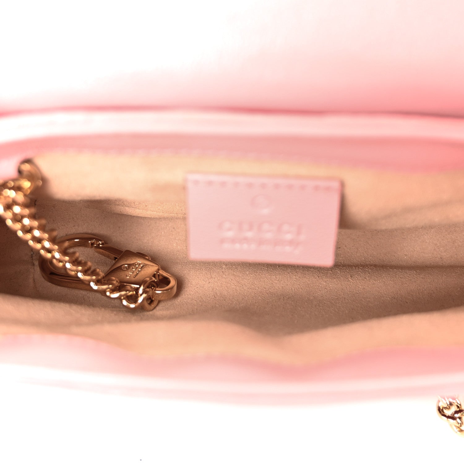 Gucci Azalea Calfskin Enamel Matelasse Diagonal Super Mini Torchon GG Marmont Shoulder Bag New Cherry Red Wild Rose