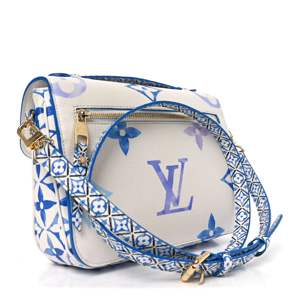 Louis Vuitton Monogram Giant By The Pool Pochette Metis MM Blue