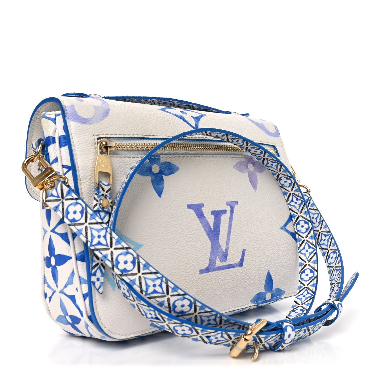 Louis Vuitton Monogram Giant By The Pool Pochette Metis MM Blue