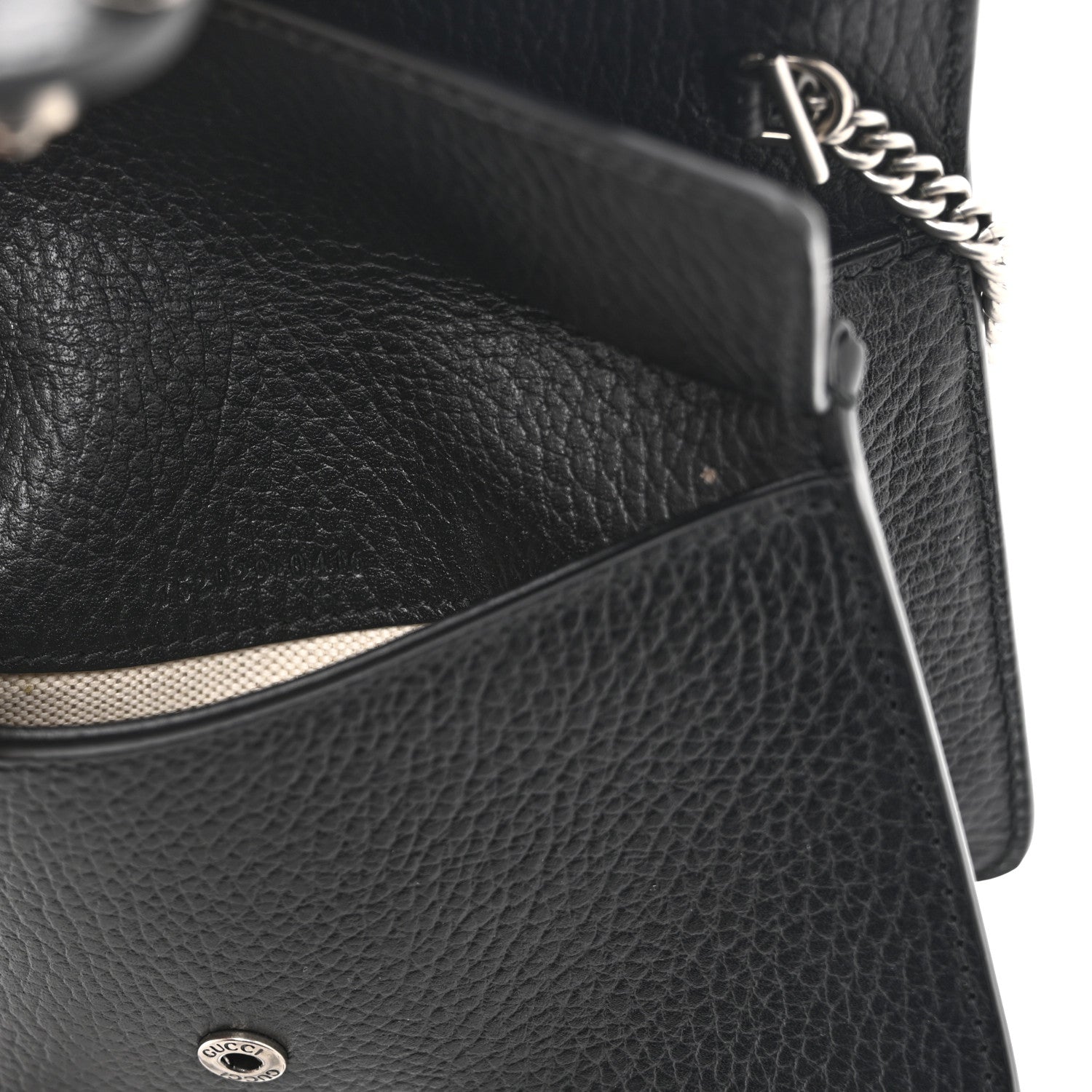 Gucci Dollar Calfskin Crystal Mini Dionysus Top Handle Bag Black Crystal