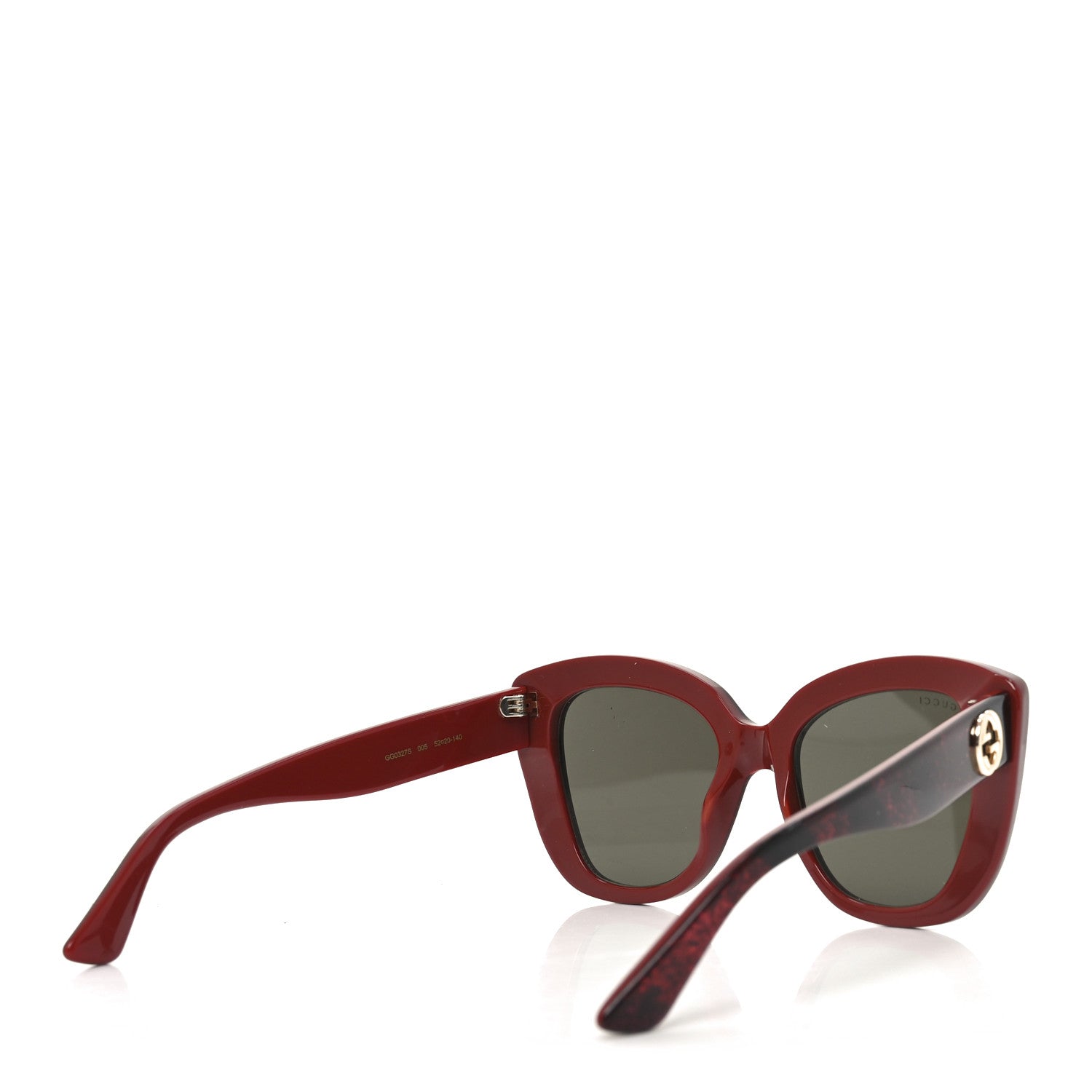 Gucci Acetate Glitter Sunglasses GG0327S Red
