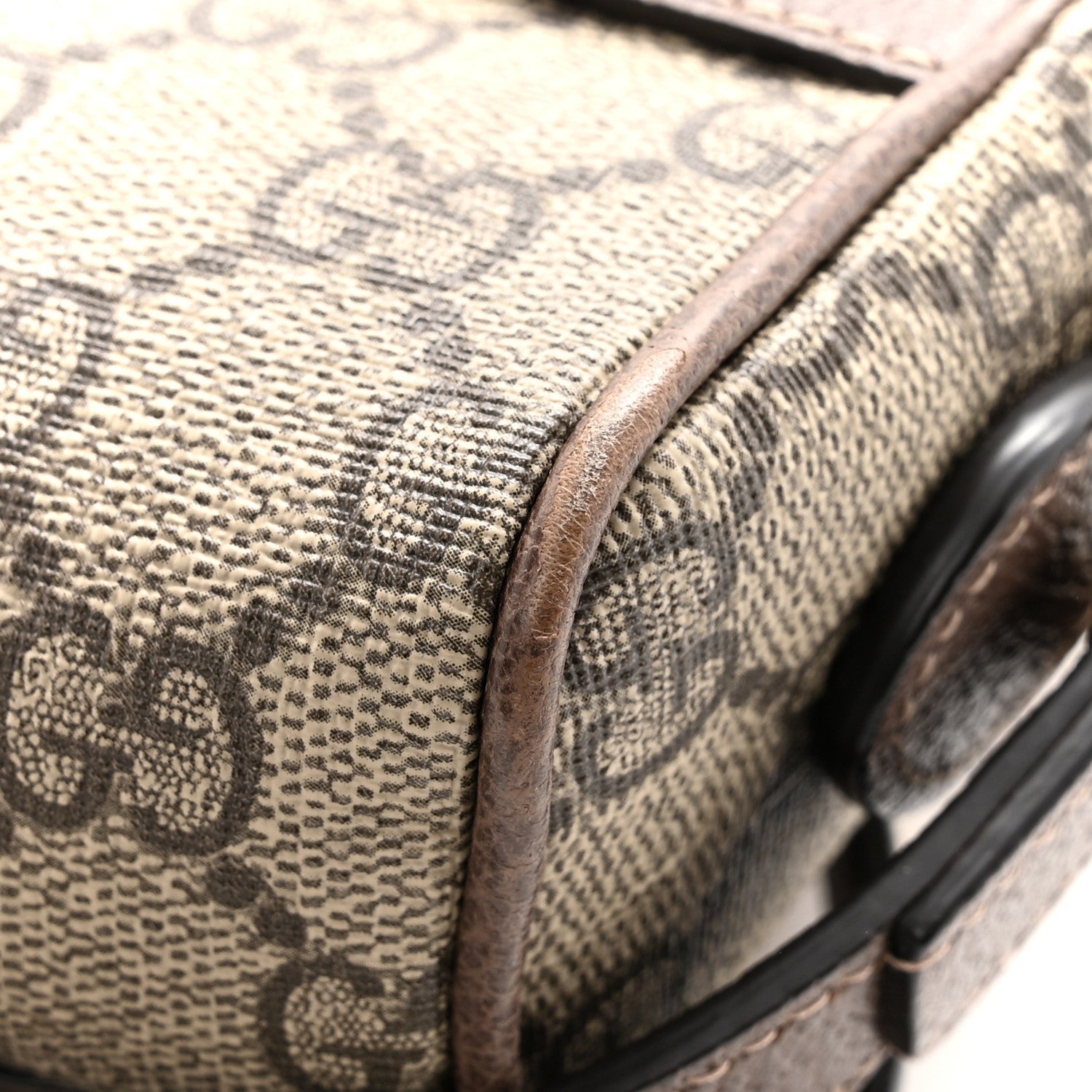 Gucci GG Supreme Monogram Web Mini Ophidia Shoulder Bag Brown