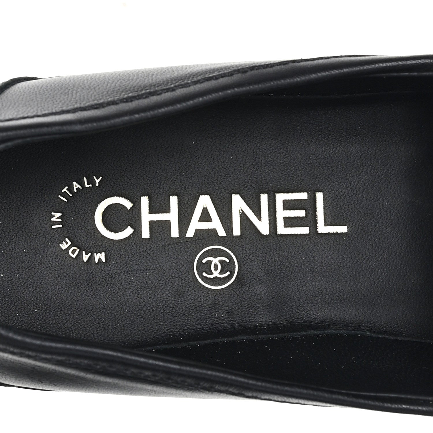 Lambskin Quilted CC Turnlock Loafers 38.5 Black