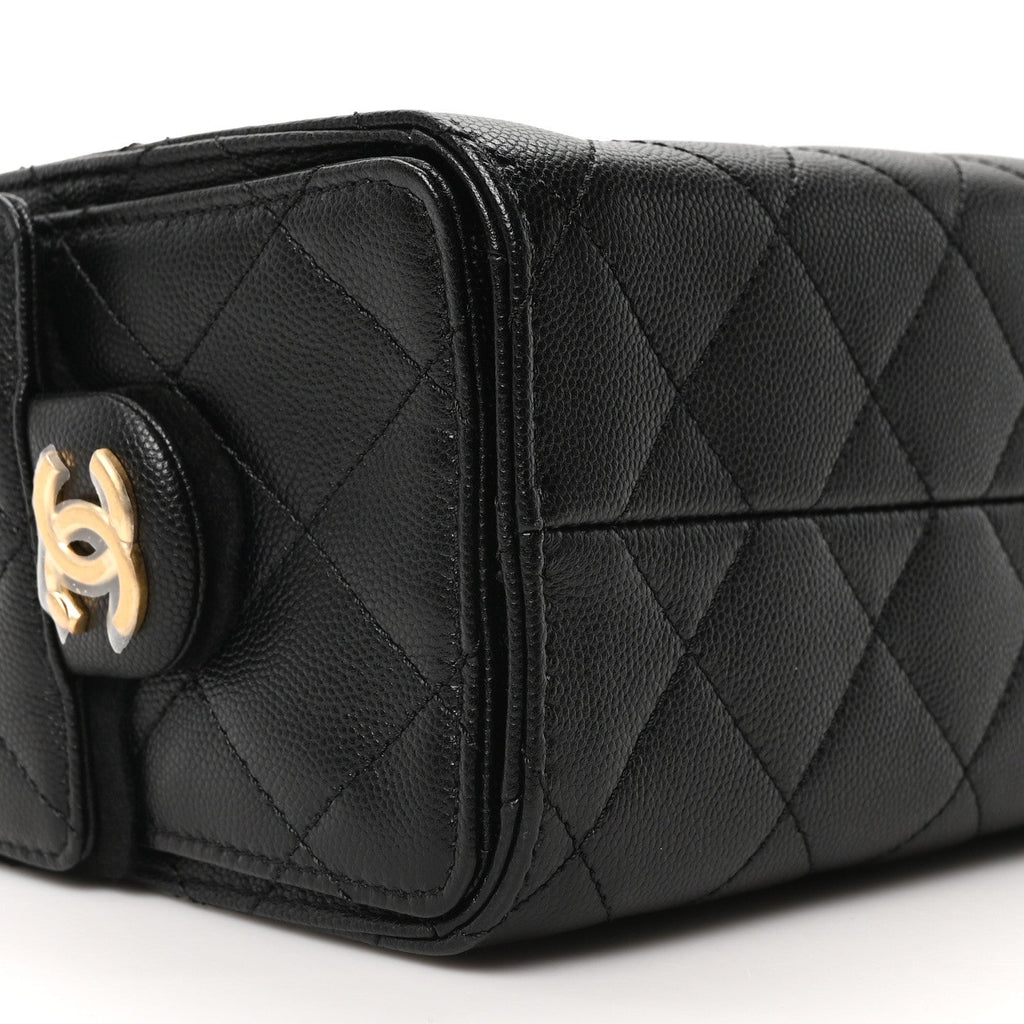 Chanel Caviar Quilted Mini Chanel 25 Handbag Black