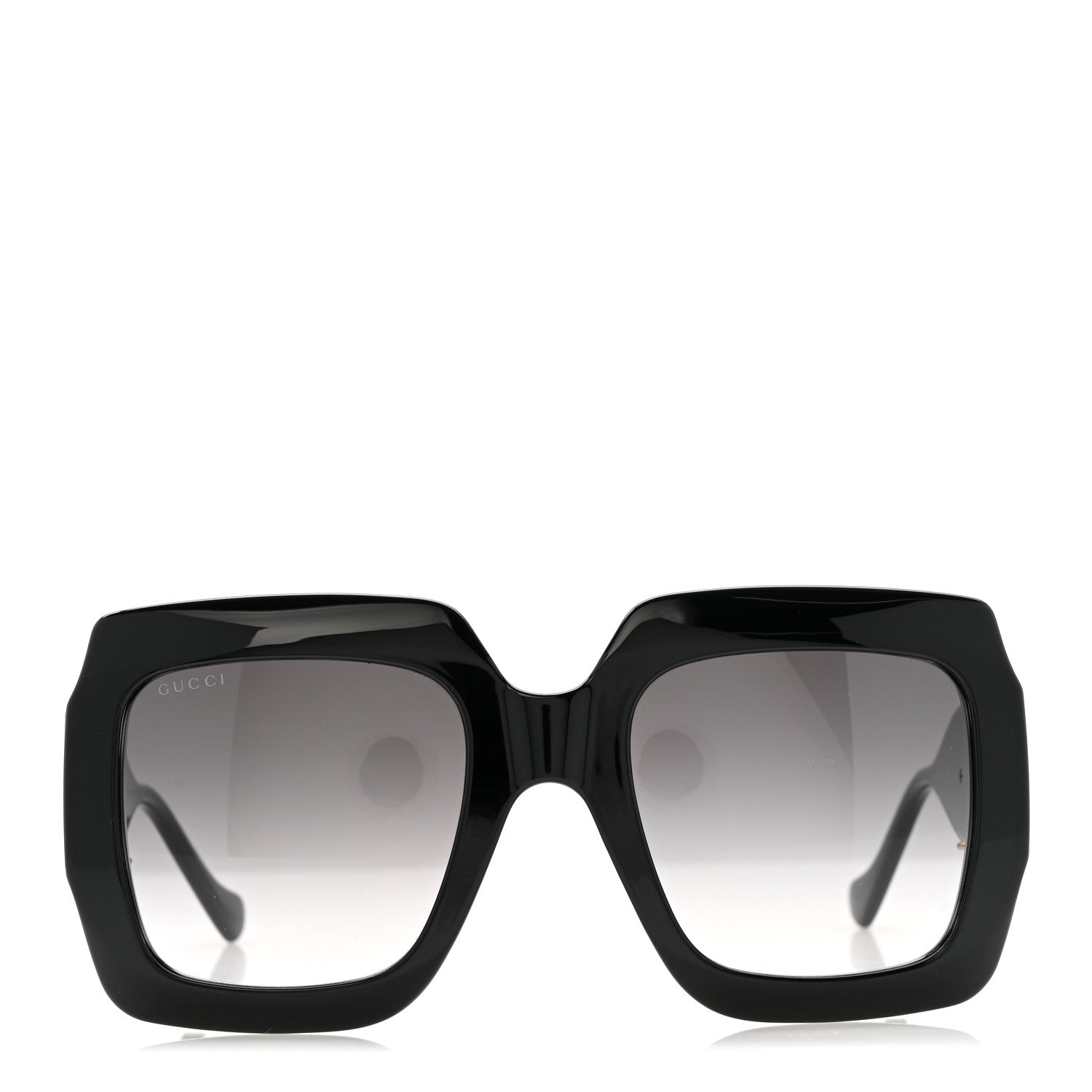 Gucci Acetate Square Frame Chain Sunglasses GG1022S Black