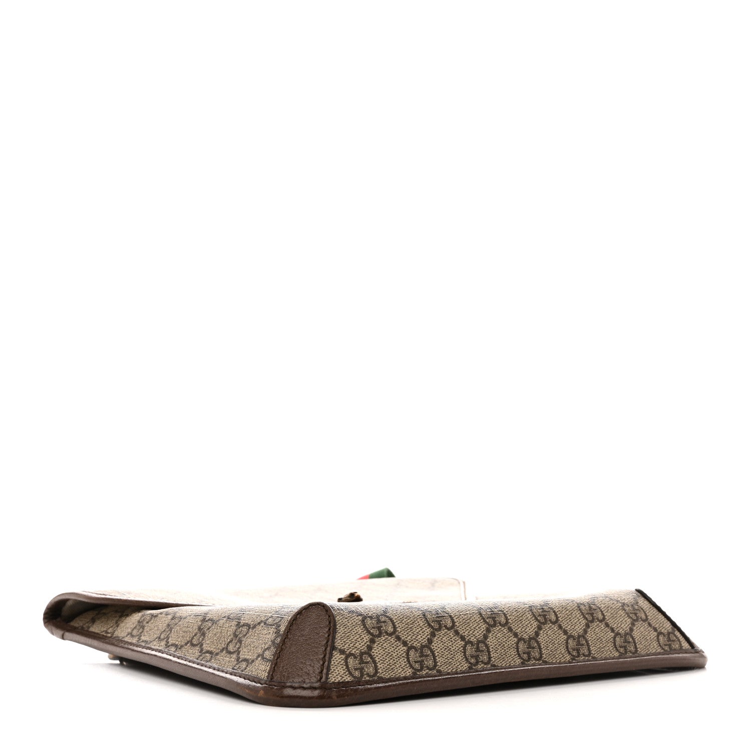 Gucci GG Supreme Monogram Web Medium Neo Vintage Flap Messenger Bag Beige New Acero