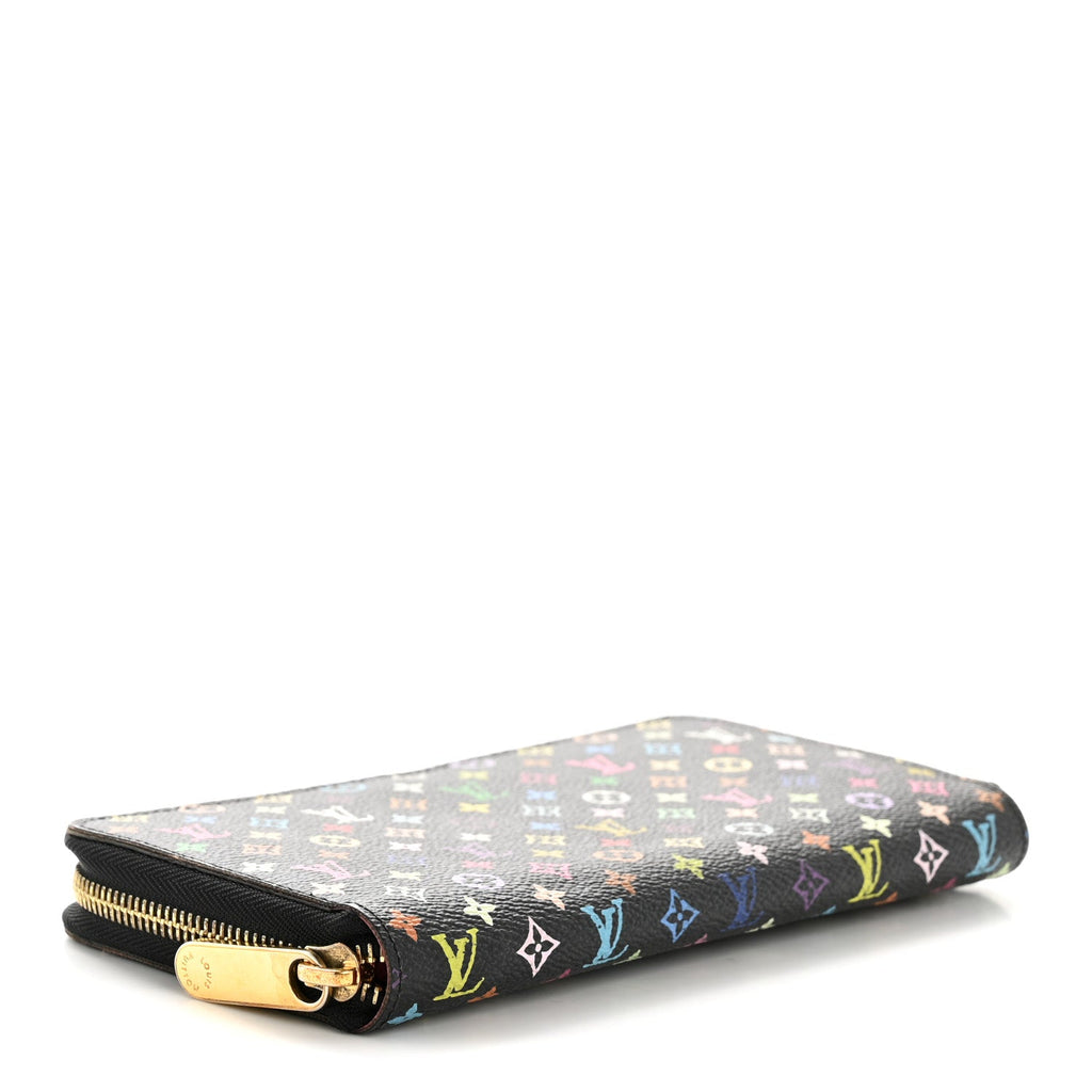Louis Vuitton Monogram Multicolor Zippy Wallet Black Grenade