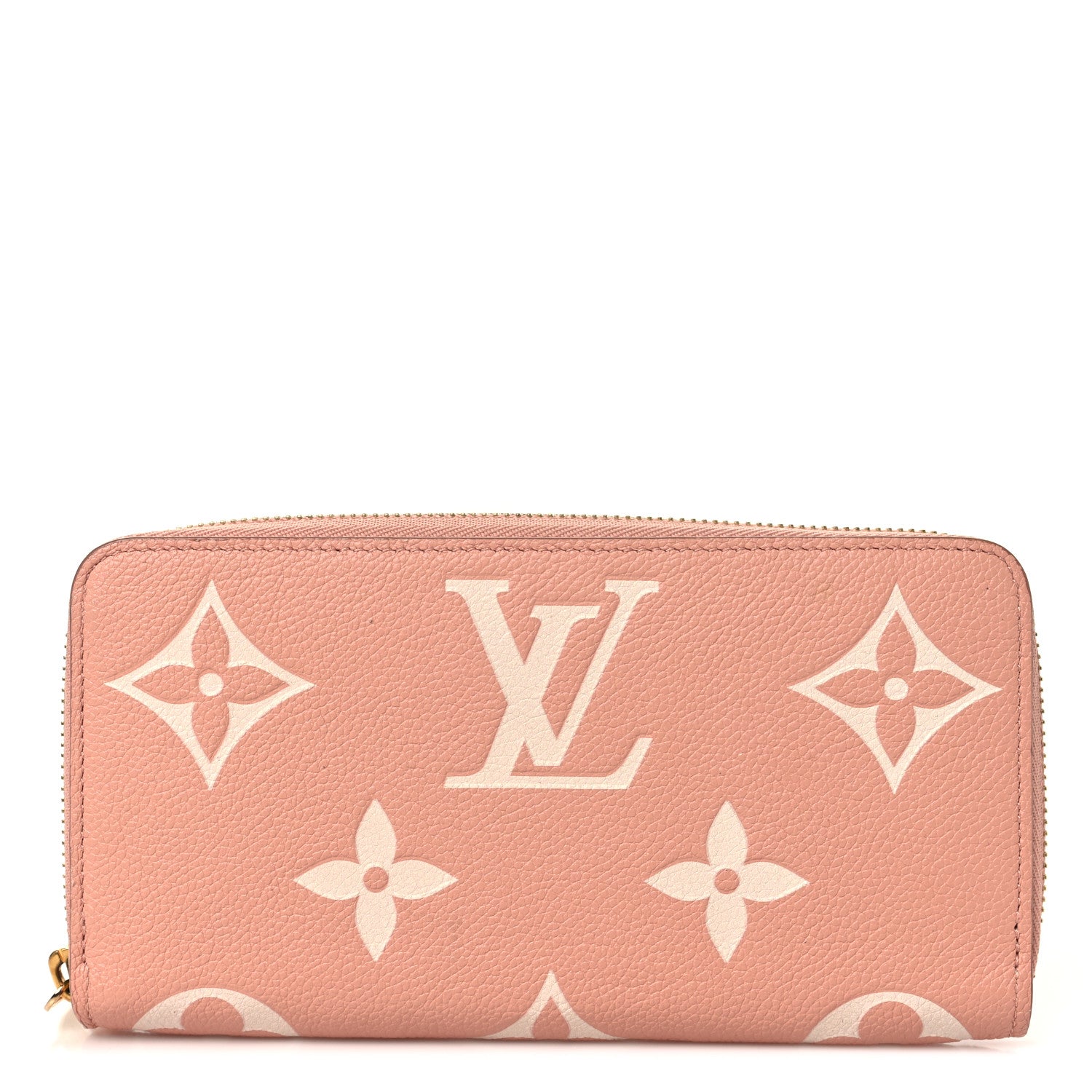 Louis Vuitton Empreinte Monogram Giant Zippy Wallet Rose Trianon Creme