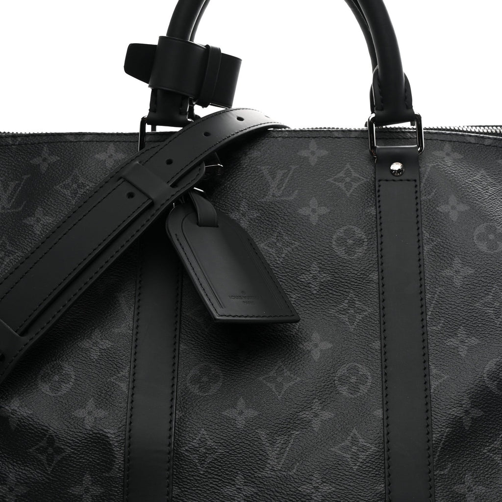 Louis Vuitton Monogram Eclipse Keepall Bandouliere 55