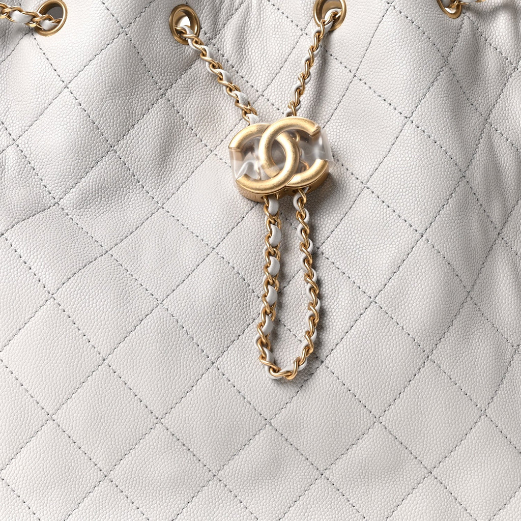 Chanel Caviar Quilted Medium Chanel 25 Handbag Light Gray