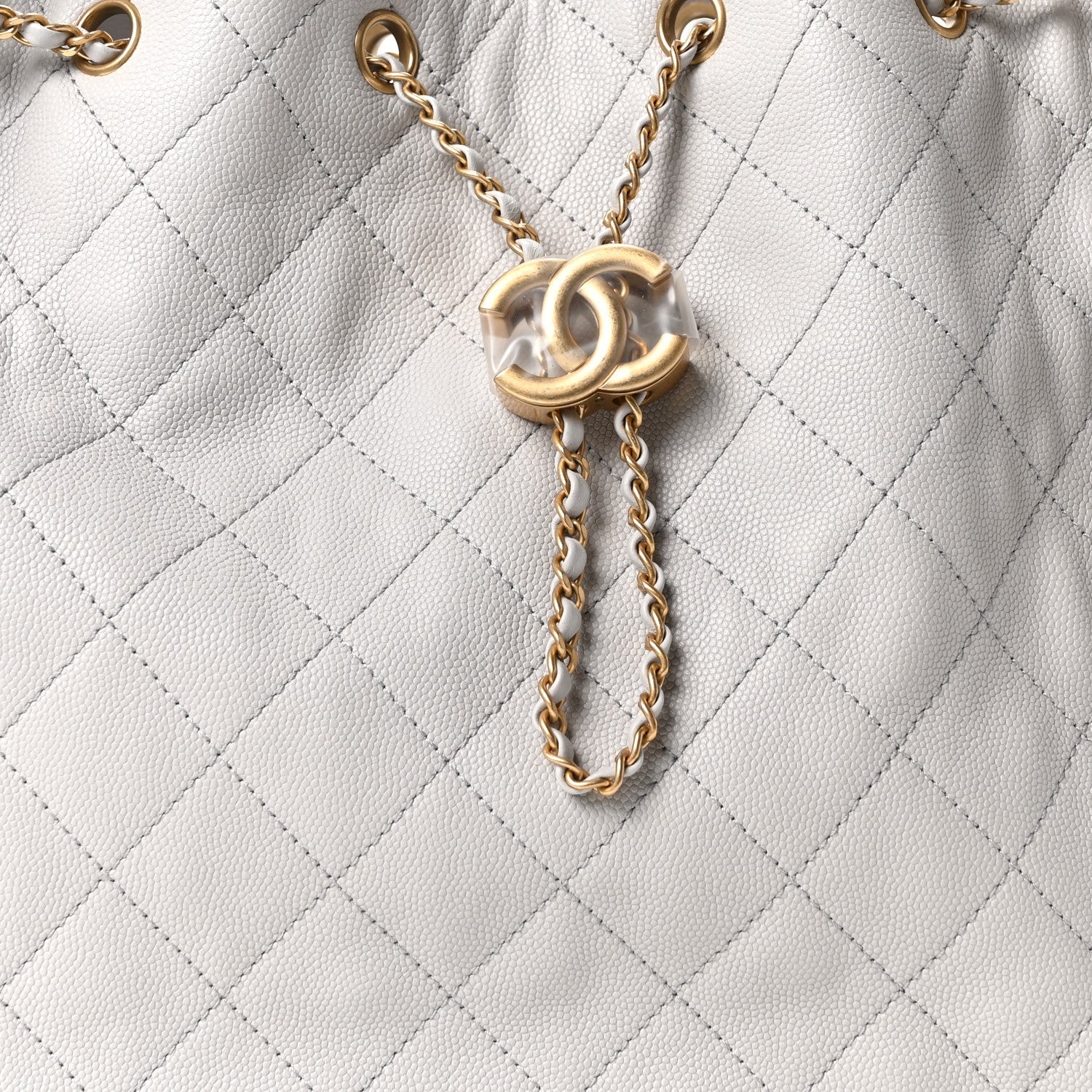 Chanel Caviar Quilted Medium Chanel 25 Handbag Light Gray