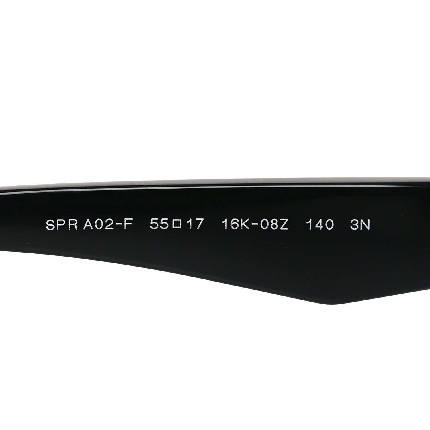 Prada Acetate Logo Sunglasses SPR A02-F Black