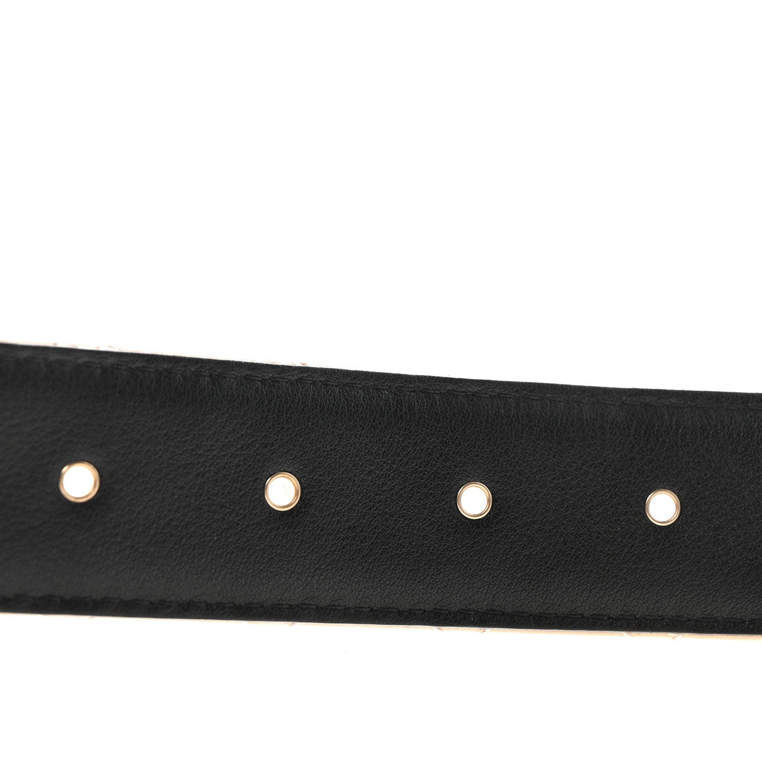 Lambskin Quilted CC Belt 75 30 Beige