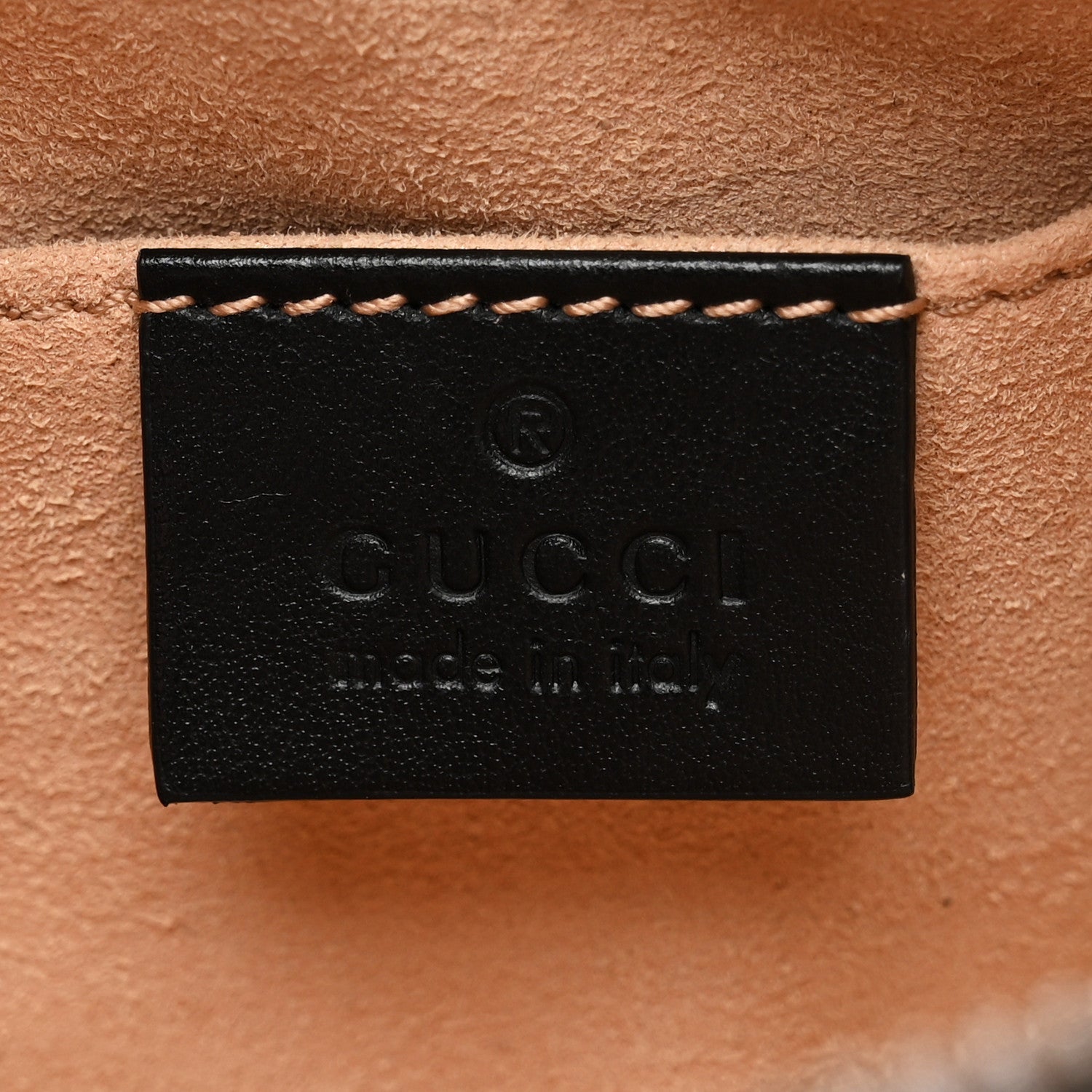 Gucci Calfskin Matelasse Mini GG Marmont Chain Shoulder Bag Black