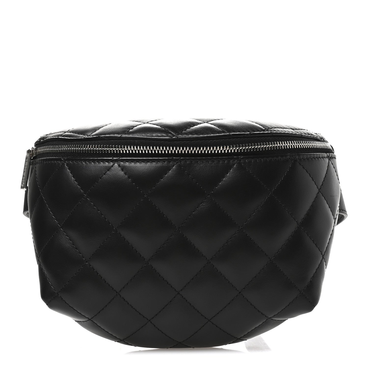 Chanel Calfskin Quilted Waist Belt Bag Black
