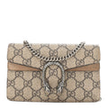 Gucci GG Supreme Monogram Super Mini Dionysus Shoulder Bag Taupe