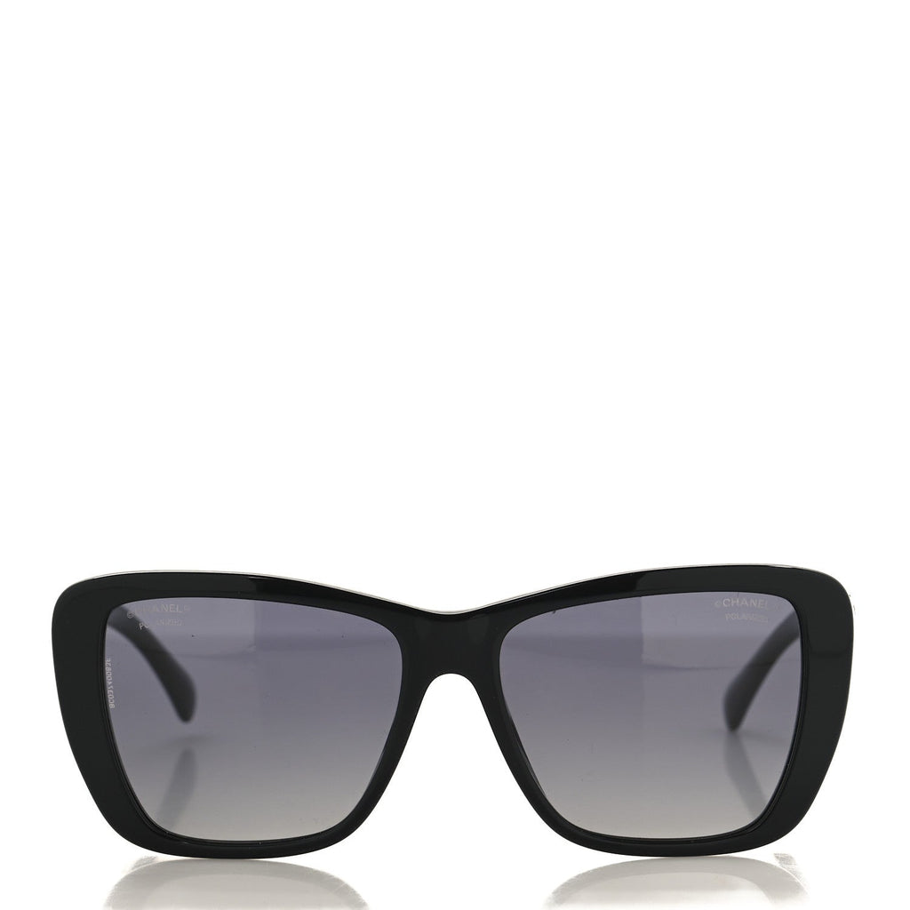 Acetate Polarized Butterfly Sunglasses 71548 Black