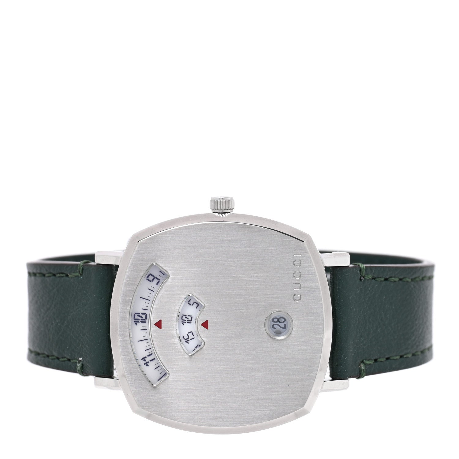 Gucci Stainless Steel Calfskin 35mm Grip Quartz Watch Green