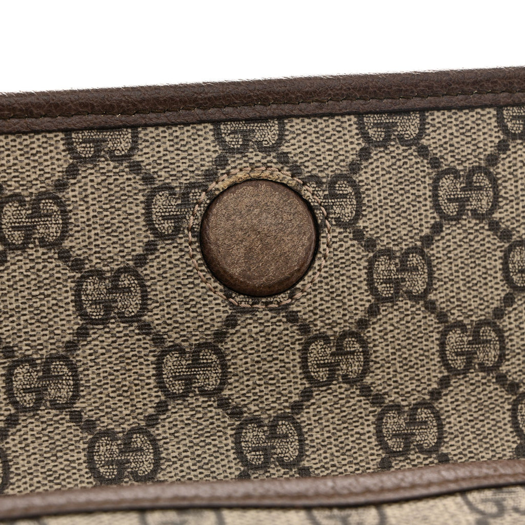 Gucci GG Supreme Monogram Neo Vintage Web Belt Bag Brown