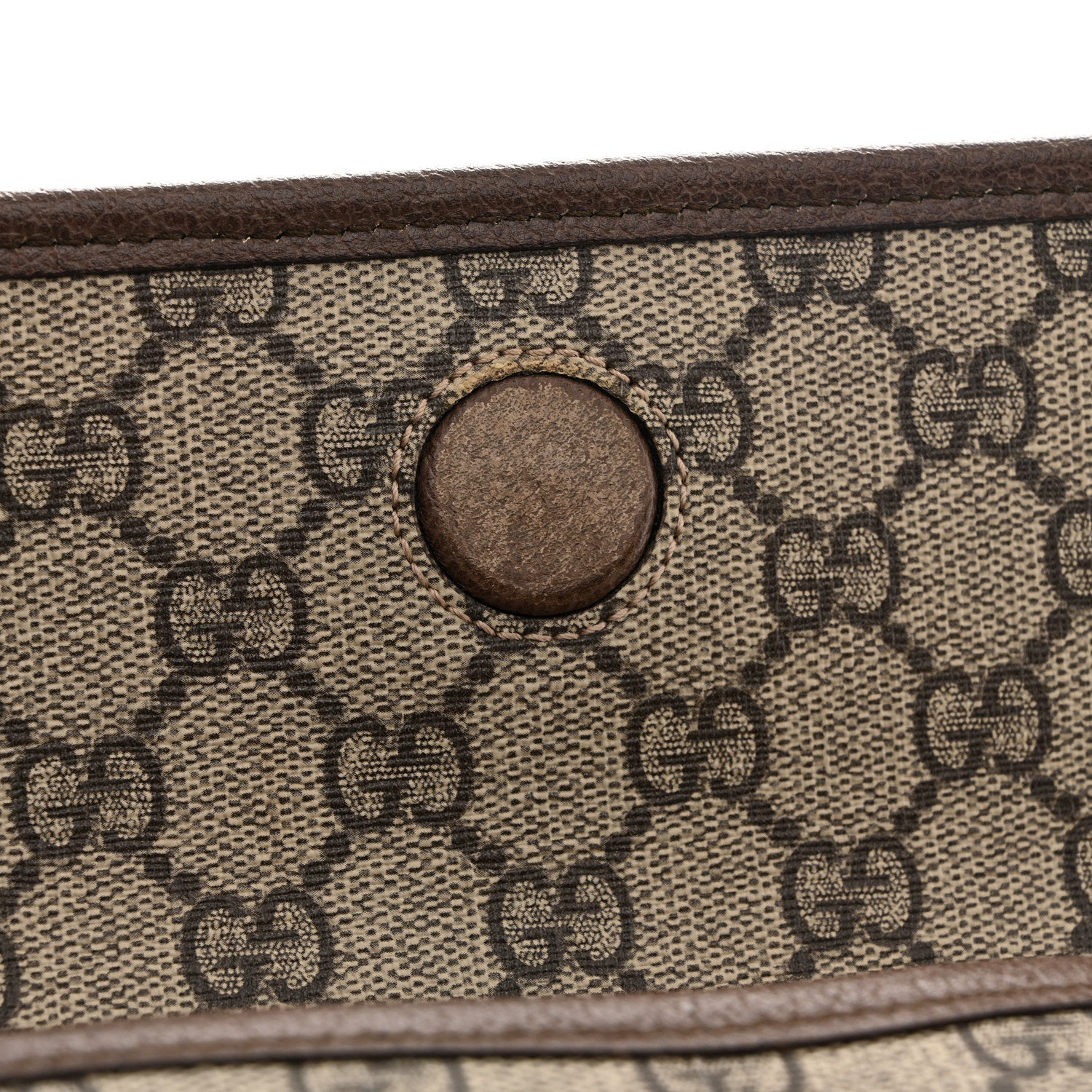 Gucci GG Supreme Monogram Neo Vintage Web Belt Bag Brown