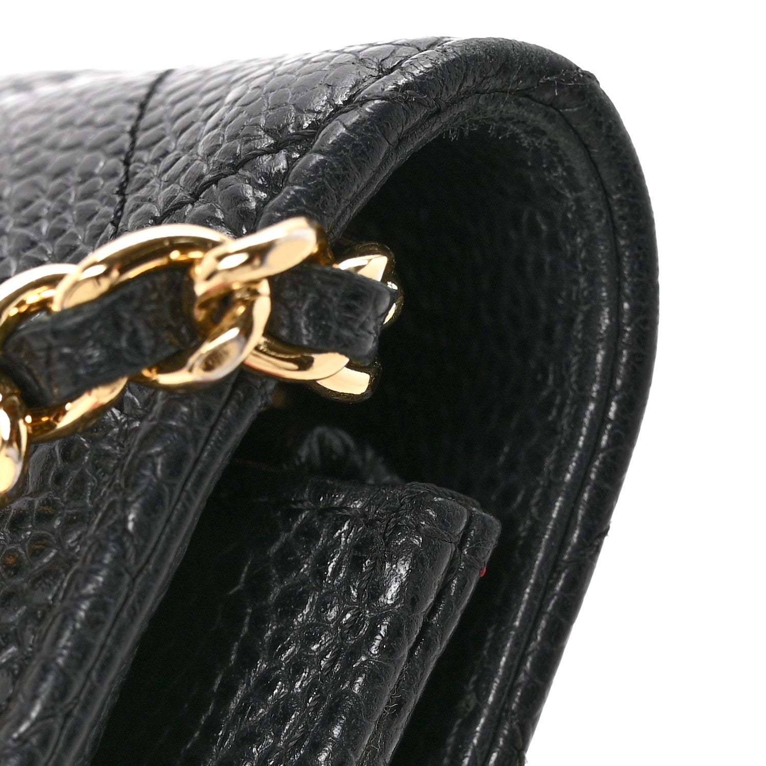 Chanel Caviar Quilted Wallet On Chain WOC Black