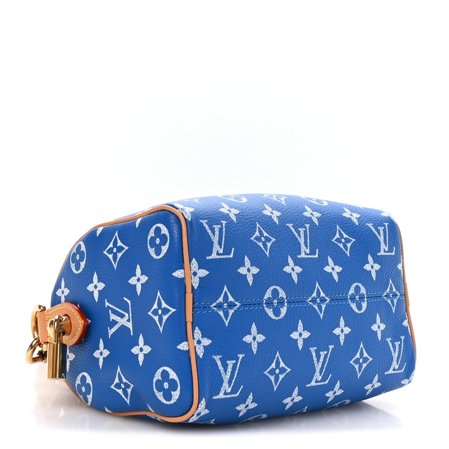 Louis Vuitton Calfskin Monogram Speedy P9 Bandouliere 20 Blue