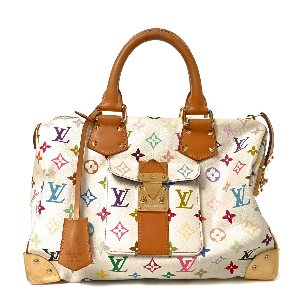 Louis Vuitton Monogram Multicolor Speedy 30 White