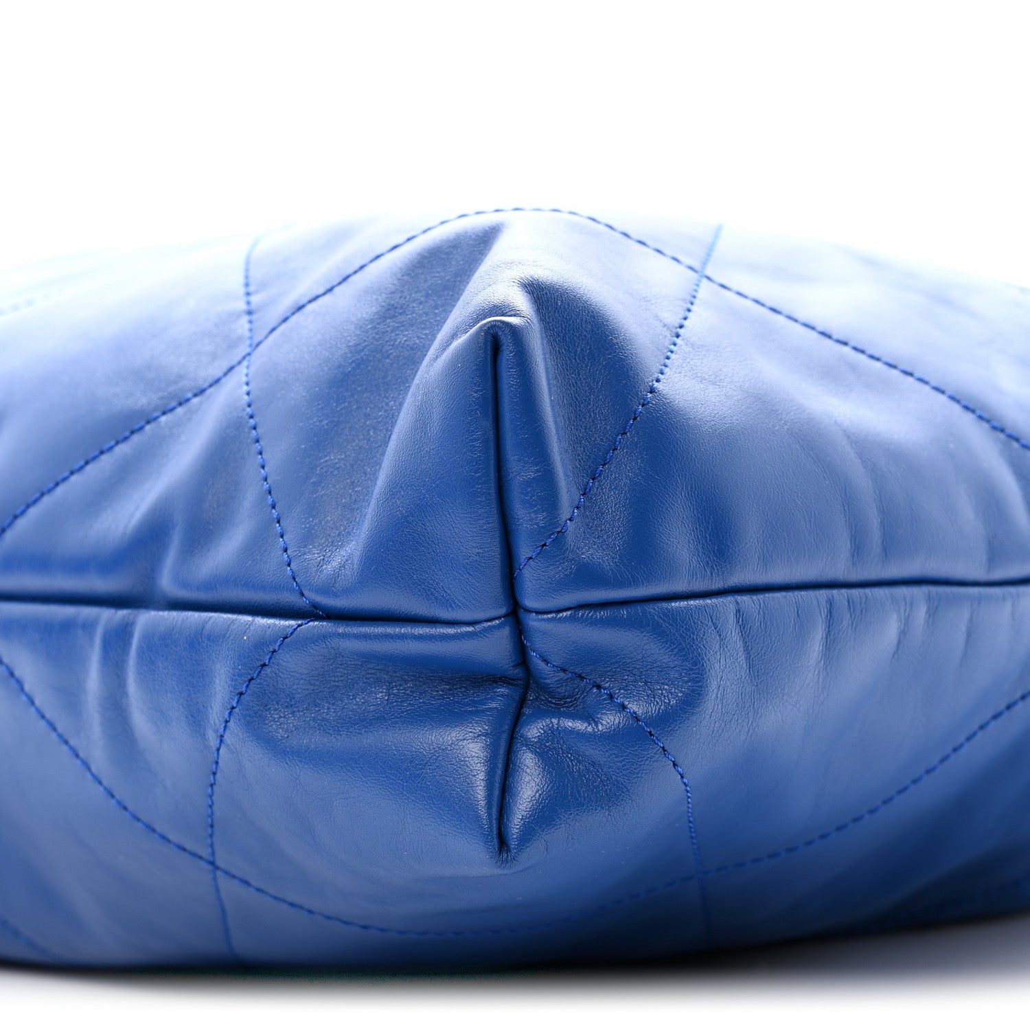 Chanel Shiny Calfskin Quilted Chanel 22 Blue