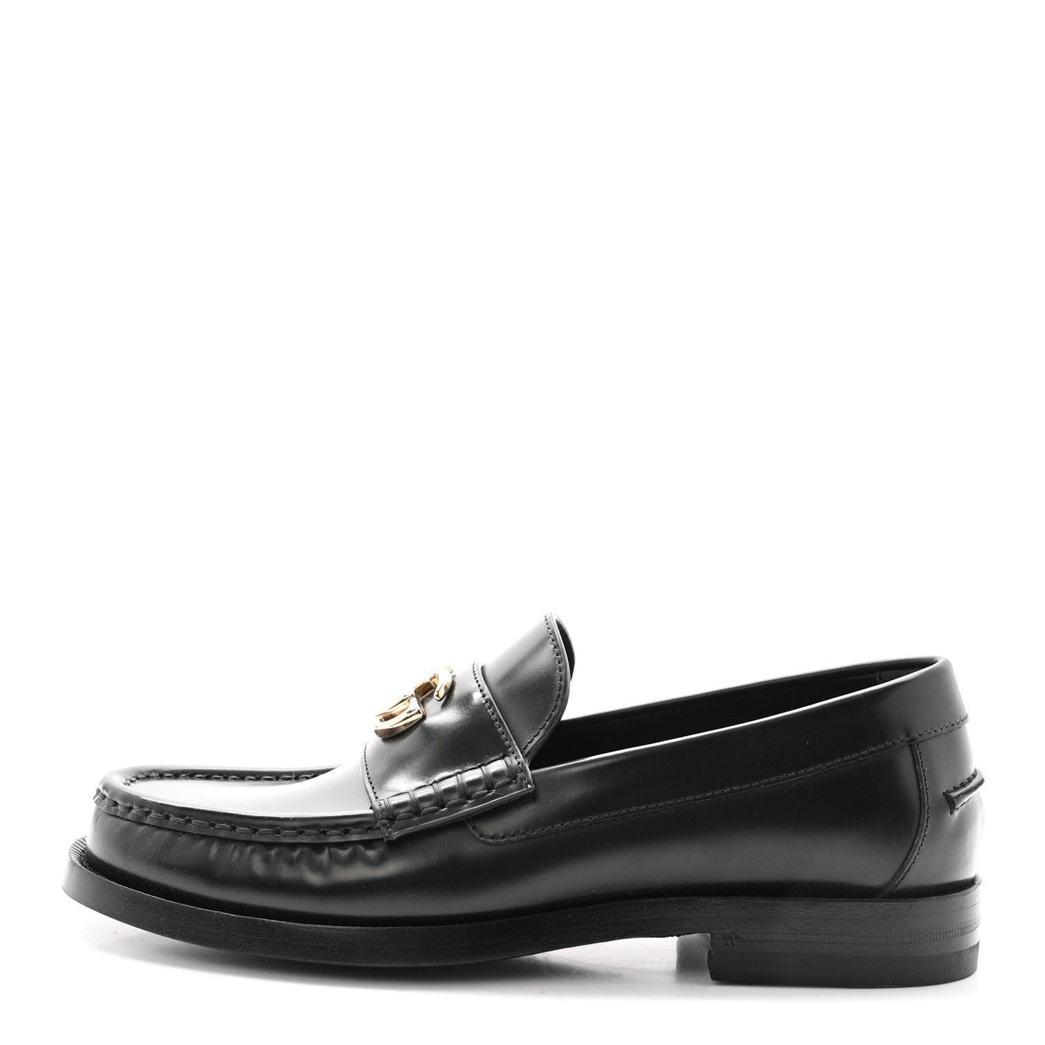 Gucci Calfskin Millennial Ribot Womens GG Loafers 36 Black