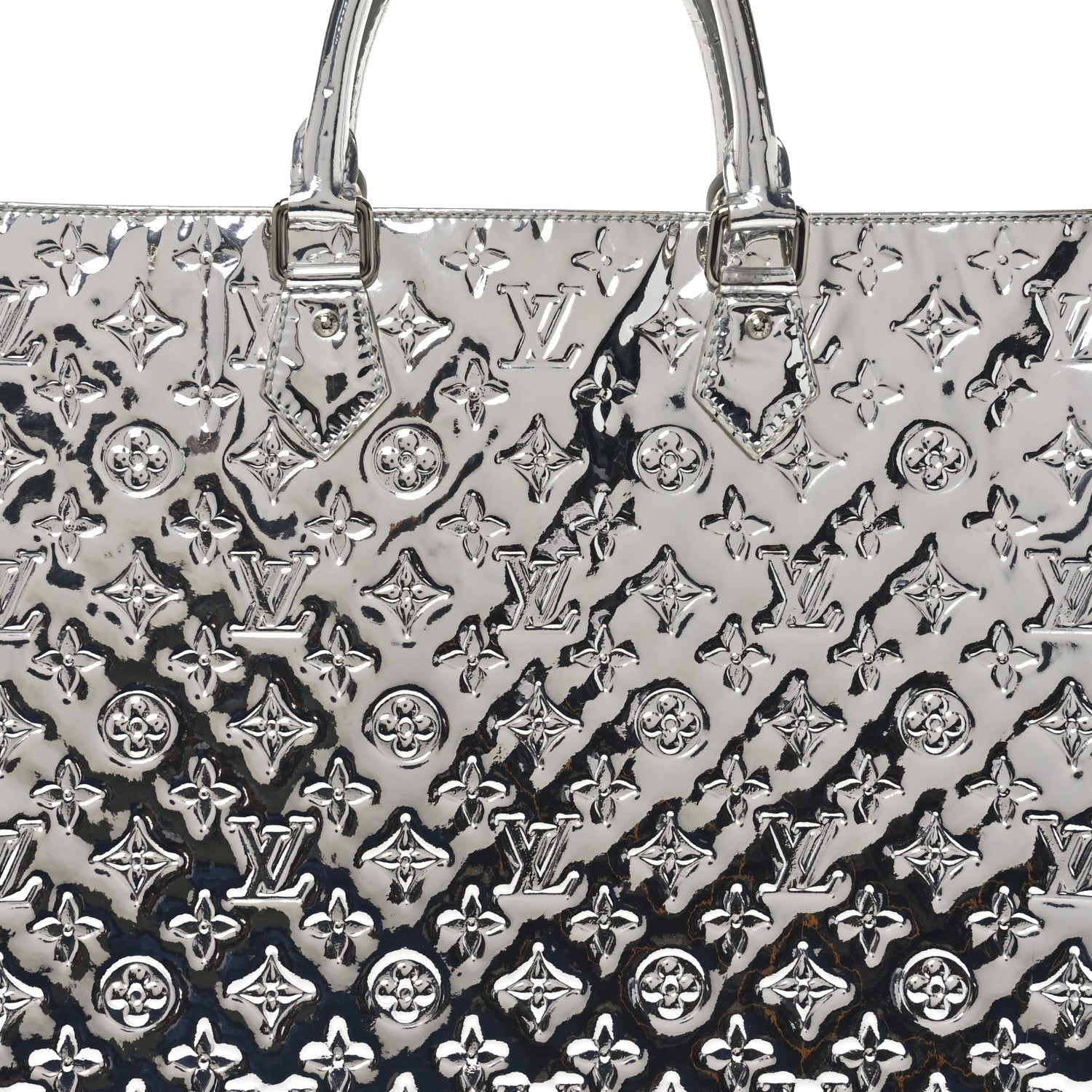 Louis Vuitton Monogram Miroir Sac Plat Silver