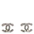 Crystal CC Earrings Silver