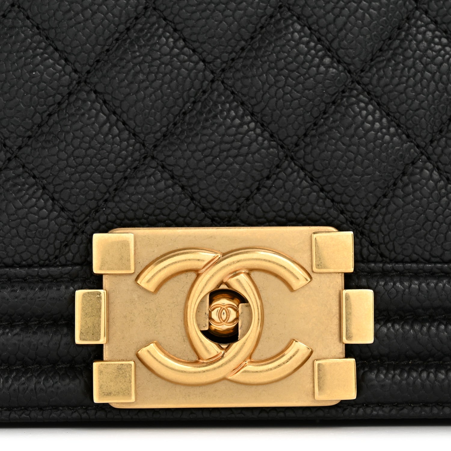 Chanel Caviar Quilted Medium Boy Flap Black