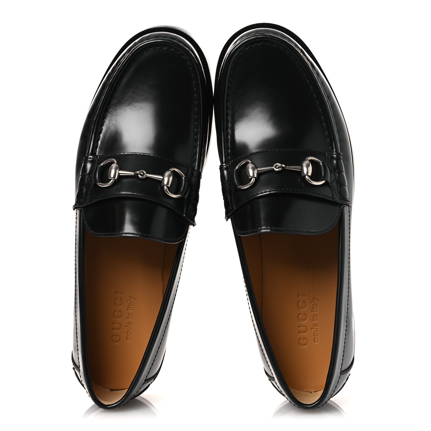 Gucci Millennial Ribot Mens Horsebit Loafers 9.5 Black
