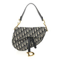 Christian Dior Oblique Saddle Bag Blue