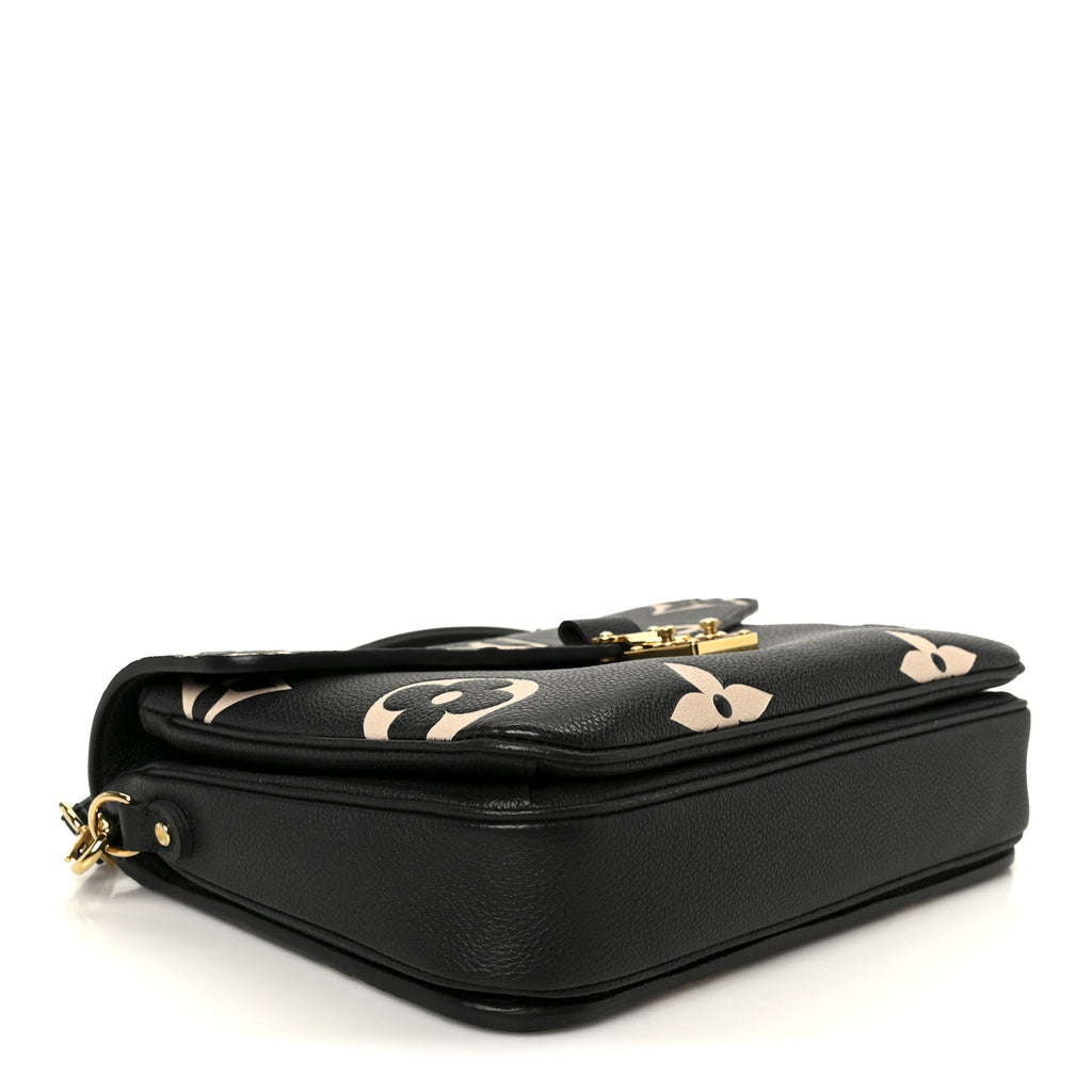 Louis Vuitton Empreinte Monogram Giant Pochette Metis Black Beige